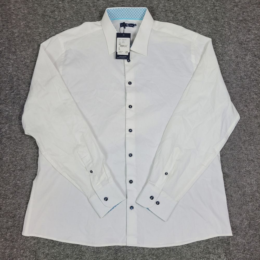 Stone Rose Miamy 8401 Mens Size 2XL White Shirt Button Down Long Sleeve New